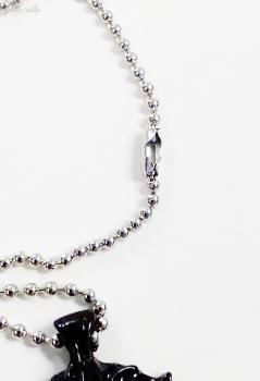 Kugelhalskette Pentagramm mit Ziegenkopf